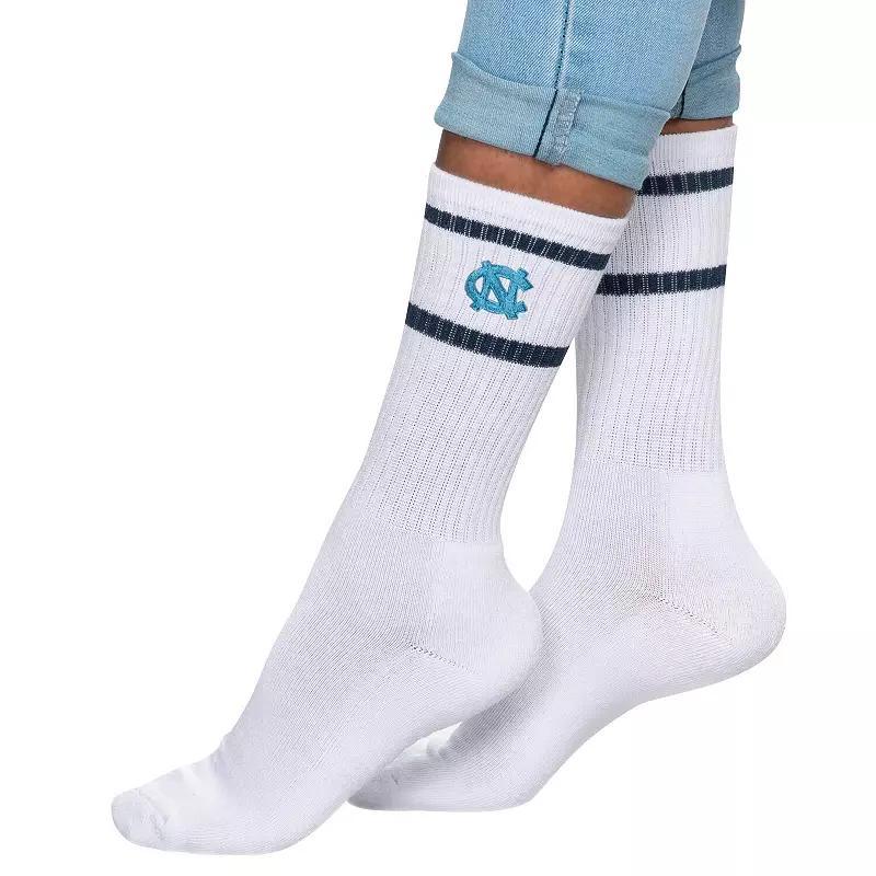 Womens ZooZatz North Carolina Tar Heels Striped Crew Socks Product Image