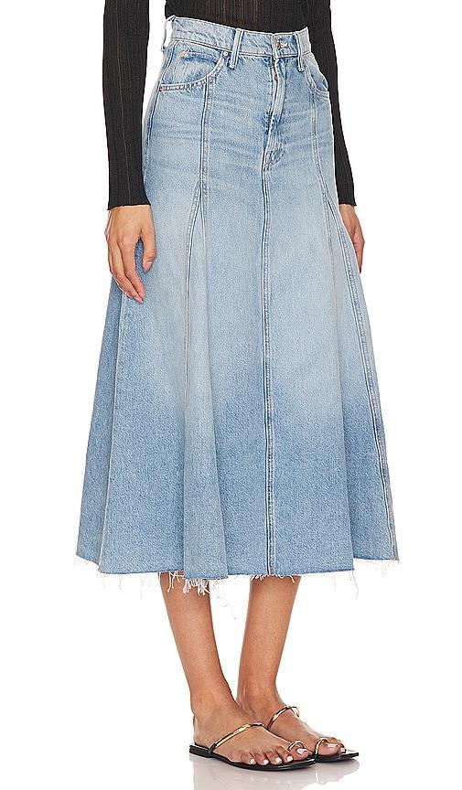 The Full Swing Denim Maxi Skirt In Im With The Band Product Image