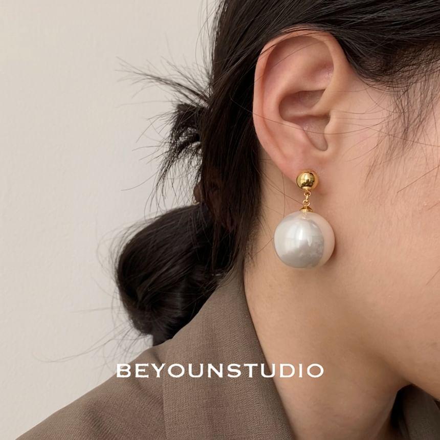 Faux Pearl Alloy Drop Earring Baroque Pearl Earrings Product Image