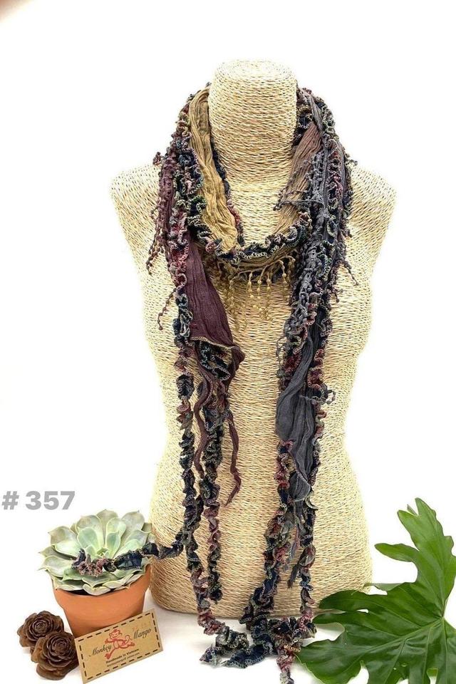 Ombre Fringe Scarf Female Product Image