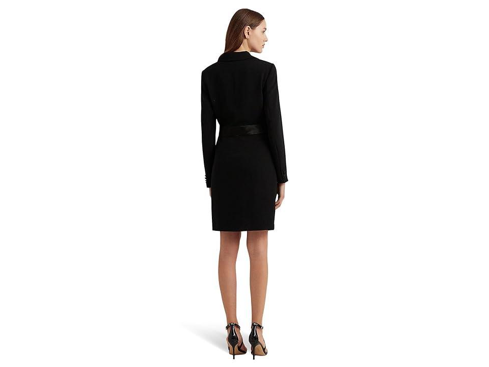 LAUREN Ralph Lauren Crepe Long-Sleeve Cocktail Dress Women's Dress Product Image