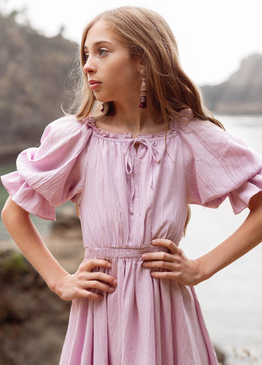 Gwenola Dress in Lilac Product Image