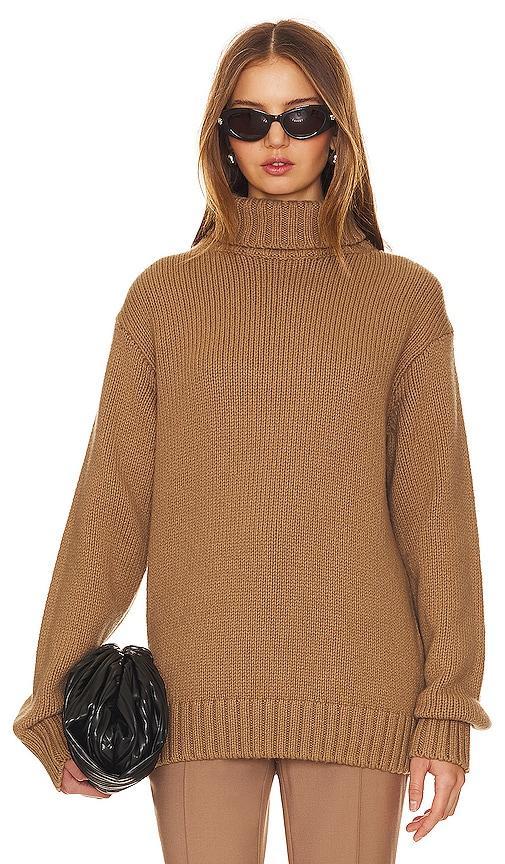 Womens Wool-Blend Turtleneck Sweater Product Image