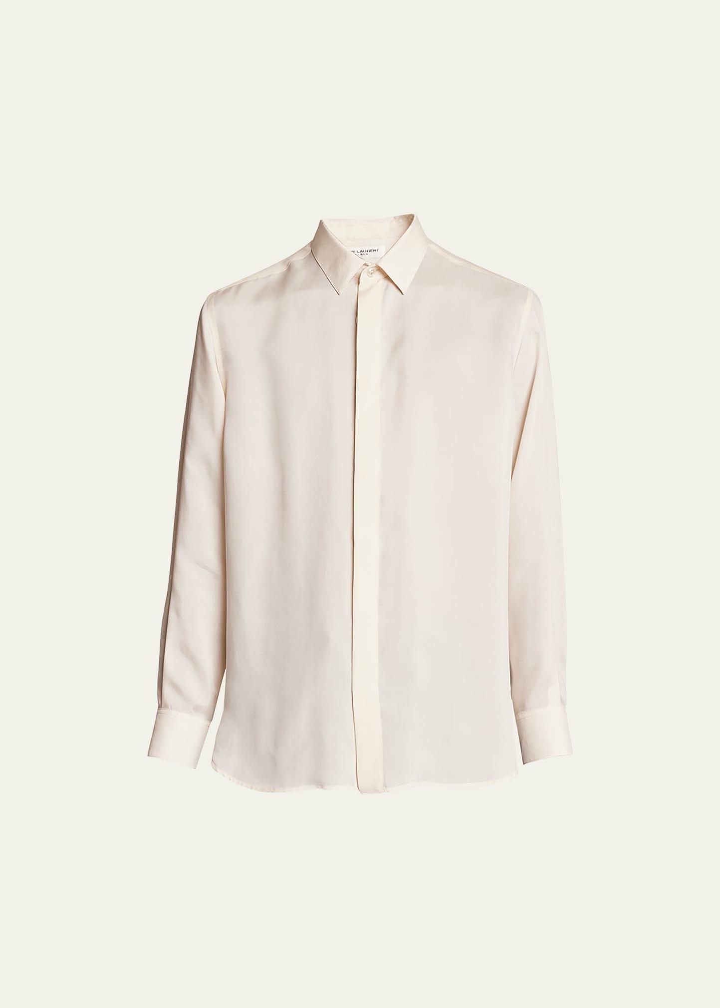 Mens Yves Satin Dress Shirt Product Image