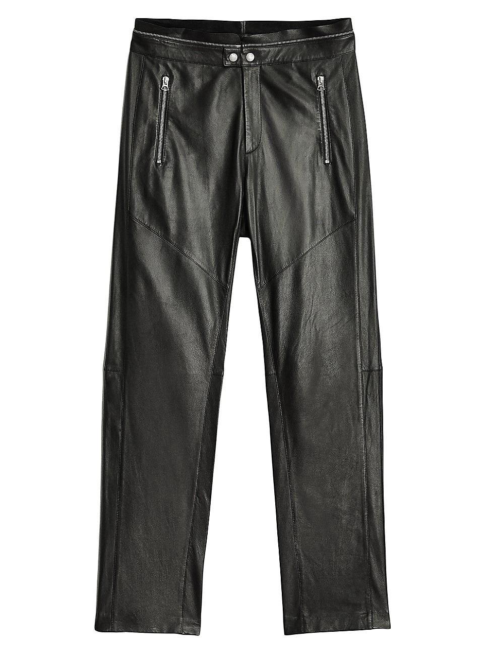 Womens Sedona Leather Moto Pants Product Image