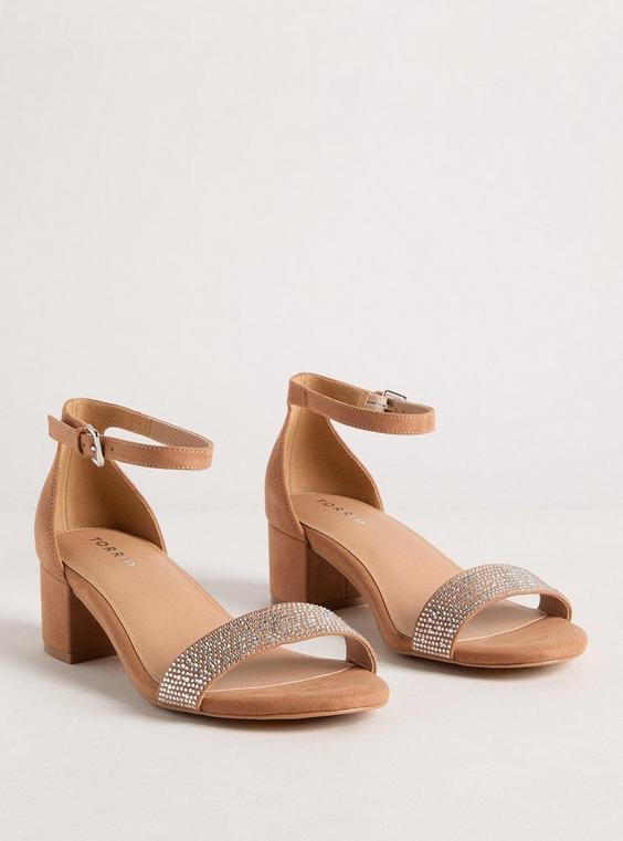 Embellished Strap Block Heel (WW) Product Image