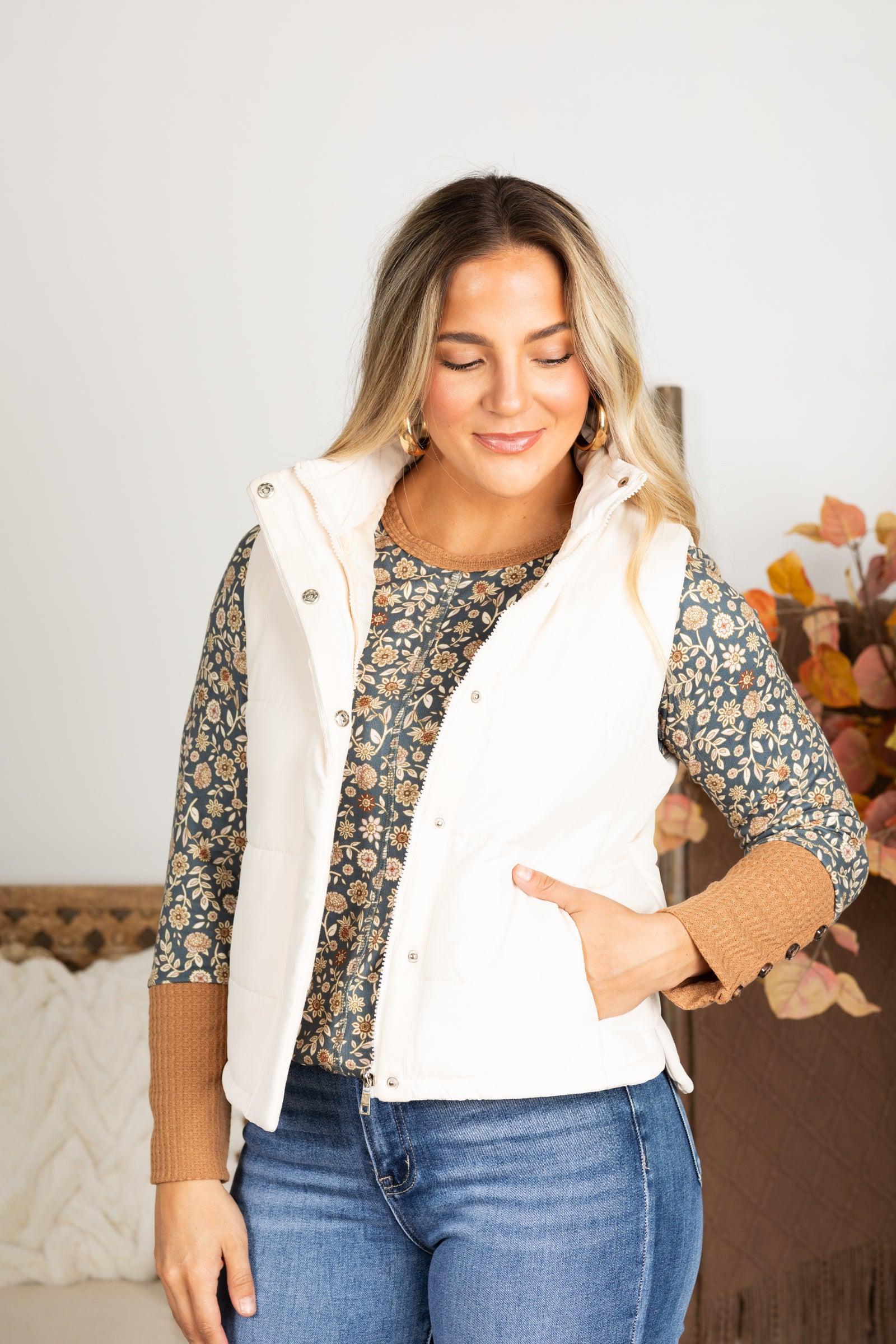 Puffer Vest With Pockets Product Image