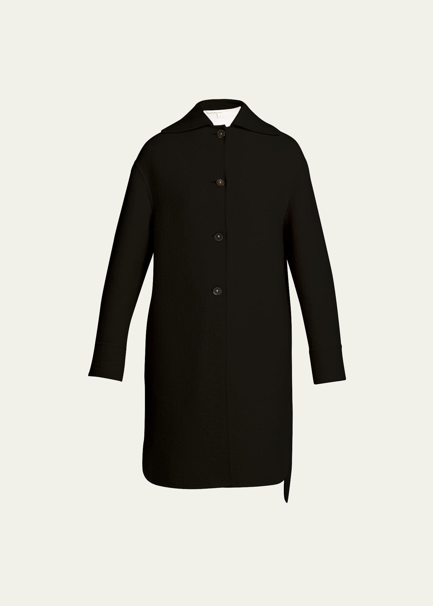 Single-Breasted Felted Wool Coat Product Image