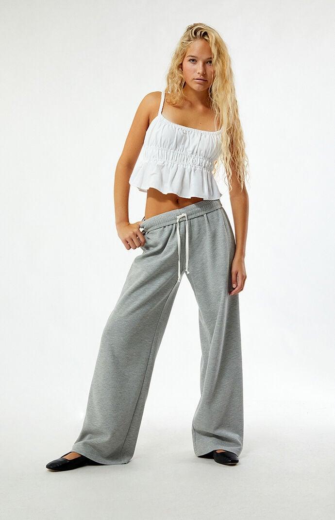 Women's Waffle Knit Baggy Sweatpants product image