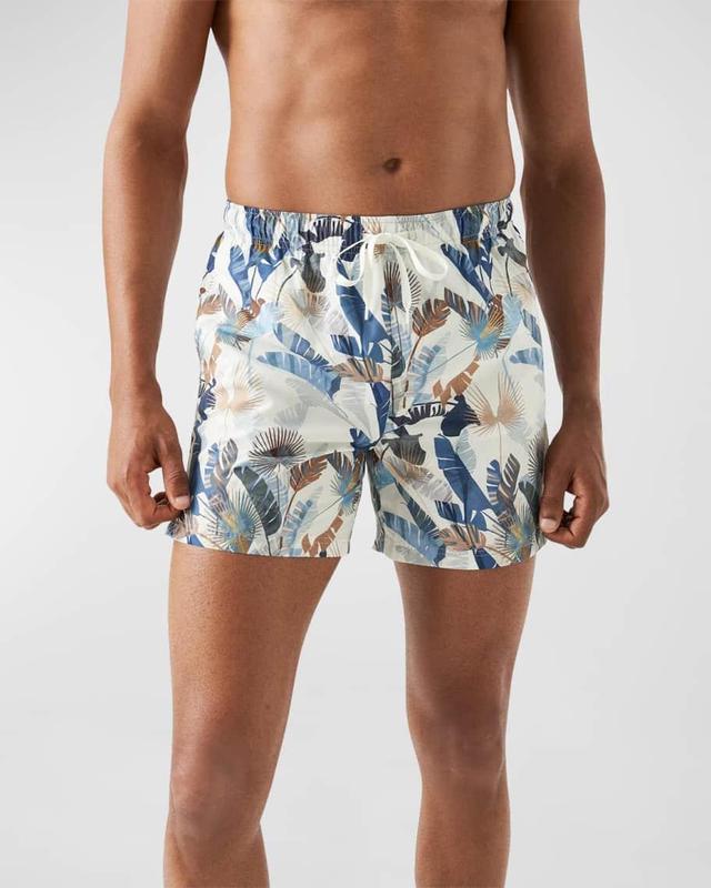 Mens Leaf Drawstring Swim Shorts Product Image