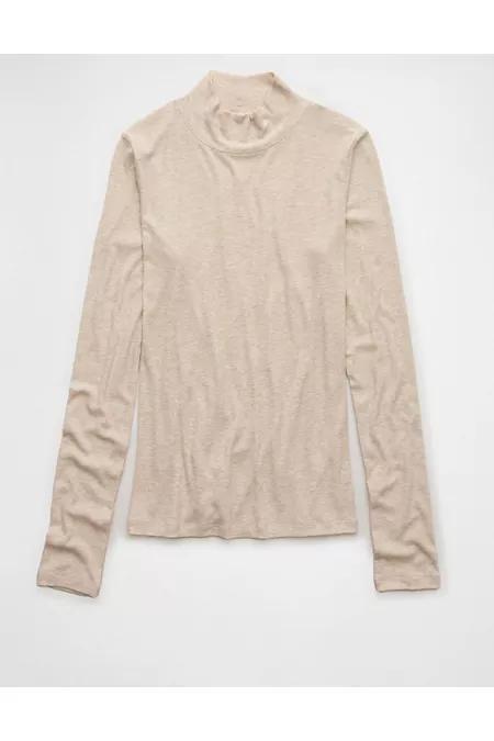 AE Soft Sexy Long-Sleeve Mock Neck T-Shirt Women's Product Image