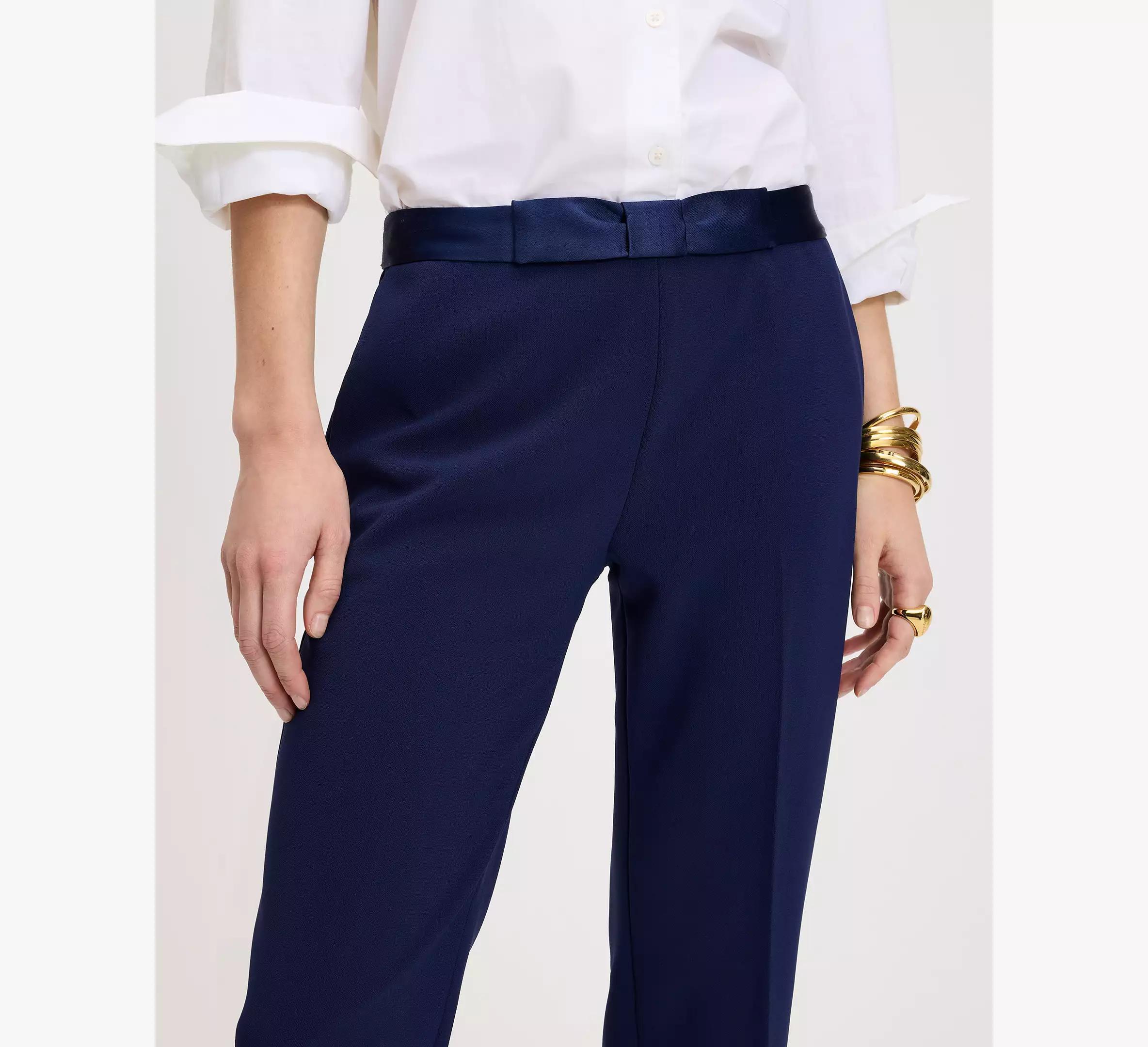 Straight Leg Bow Pants Product Image