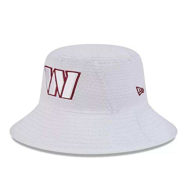 Mens New Era White Washington Commanders 2024 NFL Training Camp Stretch Bucket Hat Product Image