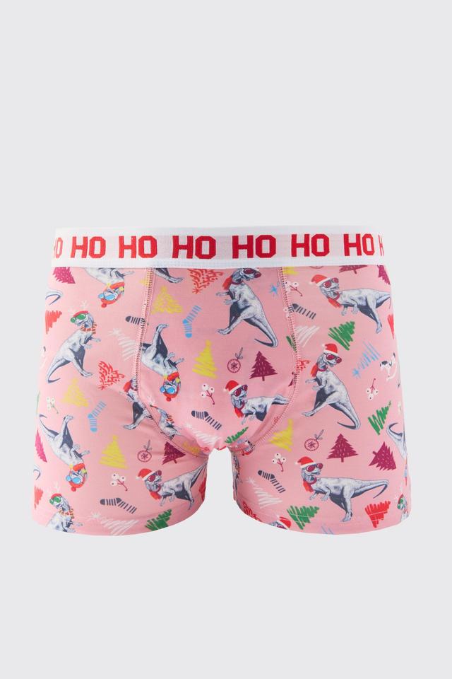 Christmas Dinosaur Boxers | boohooMAN USA Product Image