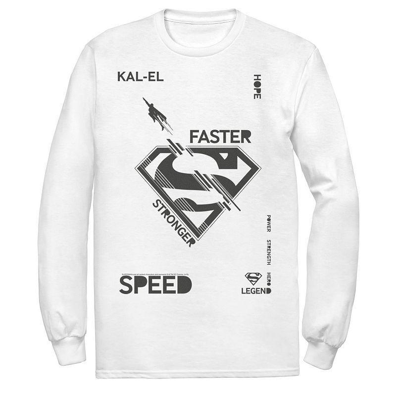 Mens DC Comics Superman Kal-El Faster Stronger Speed Legend Tee Product Image