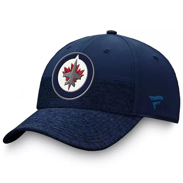 Men's Fanatics Branded Navy Winnipeg Jets Authentic Pro Locker Room 2-Tone Flex Hat Product Image