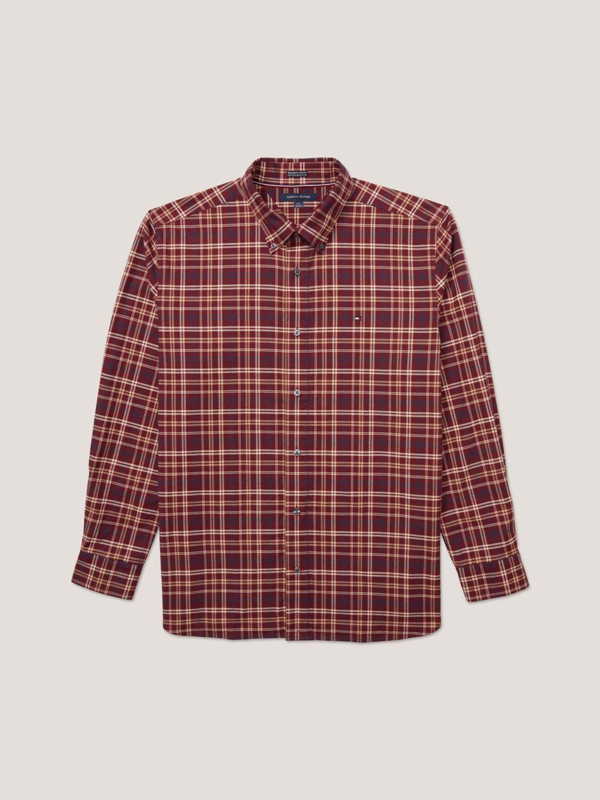 Tommy Hilfiger Men's Regular Fit Check Stretch Shirt Product Image