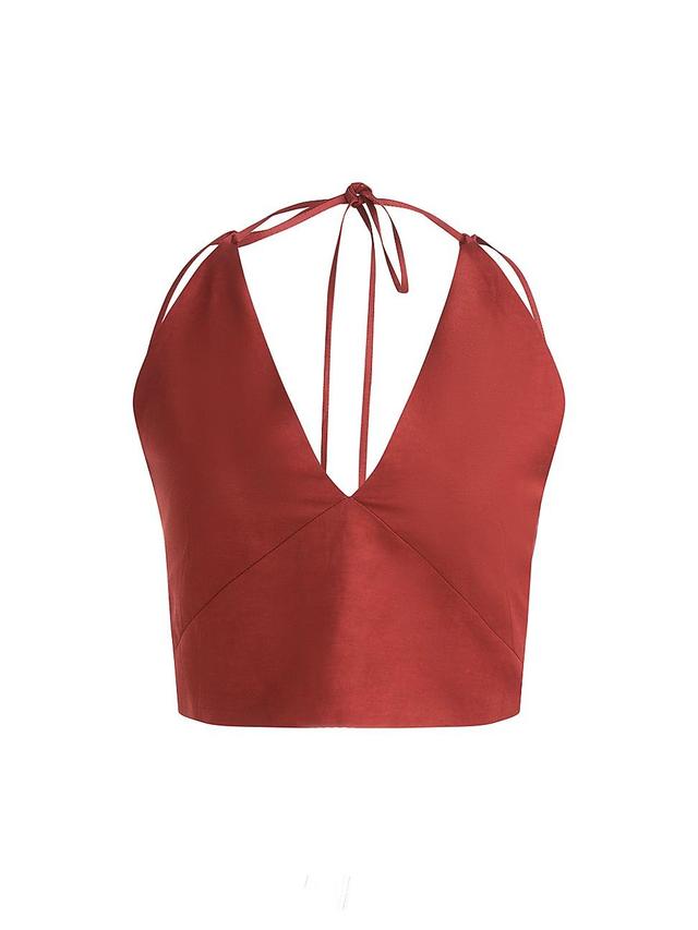 Womens Ito Halter Crop Top Product Image