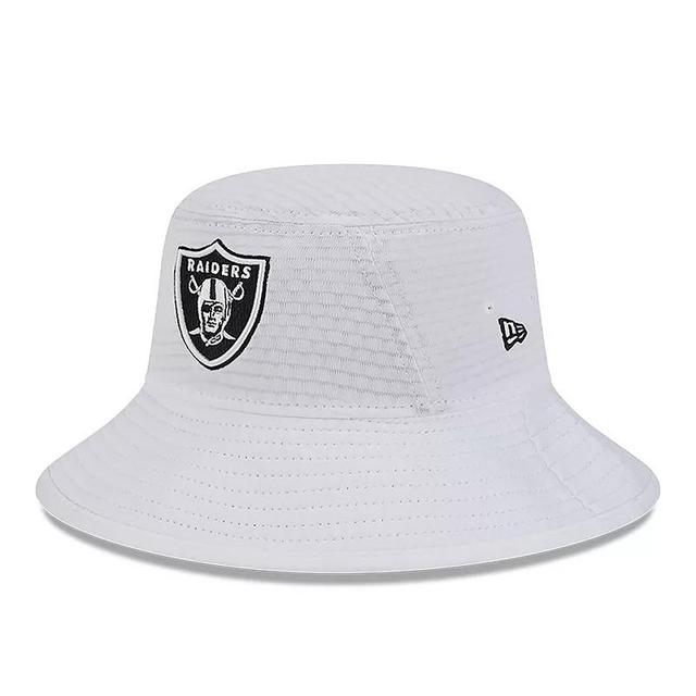 Mens New Era White Las Vegas Raiders 2024 NFL Training Camp Stretch Bucket Hat Product Image