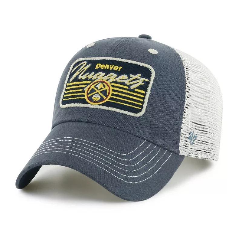 Mens 47 Navy Denver Nuggets Five Point Patch Clean Up Adjustable Hat, Nug Blue Product Image