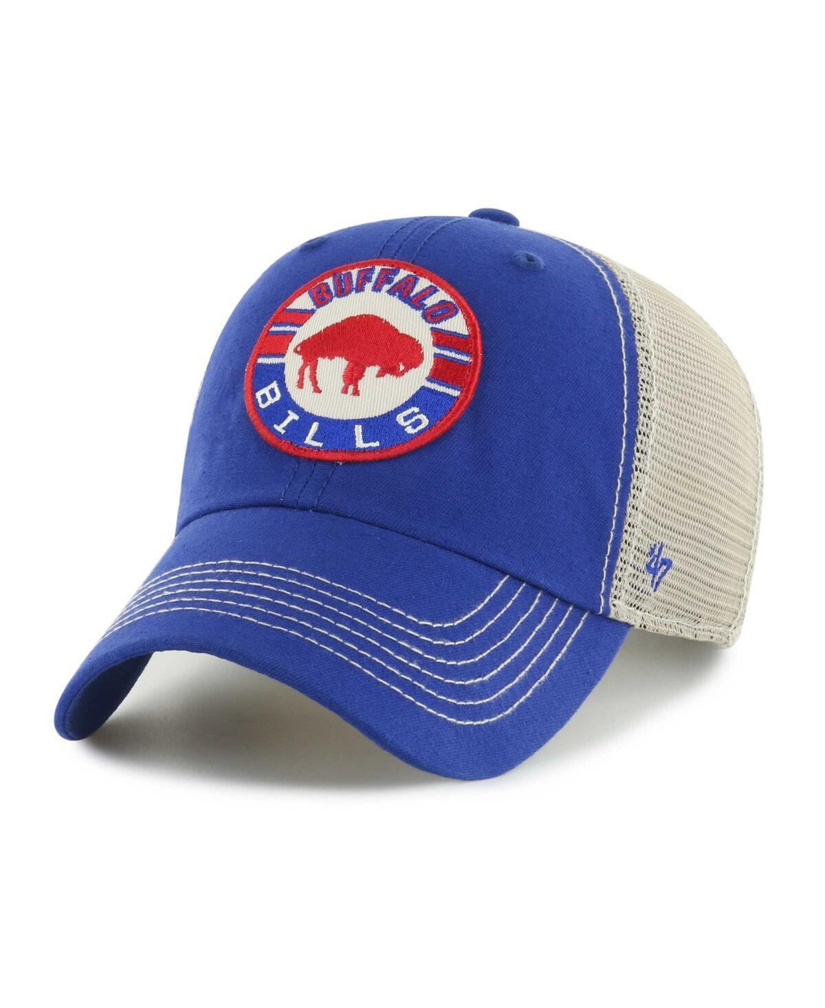 Mens 47 Royal/Natural Buffalo Bills Notch Trucker Clean Up Adjustable Hat Product Image