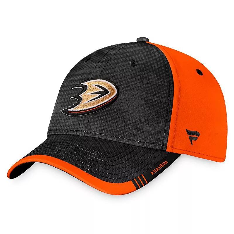 Mens Fanatics Black Anaheim Ducks Authentic Pro Rink Camo Flex Hat - Black Product Image