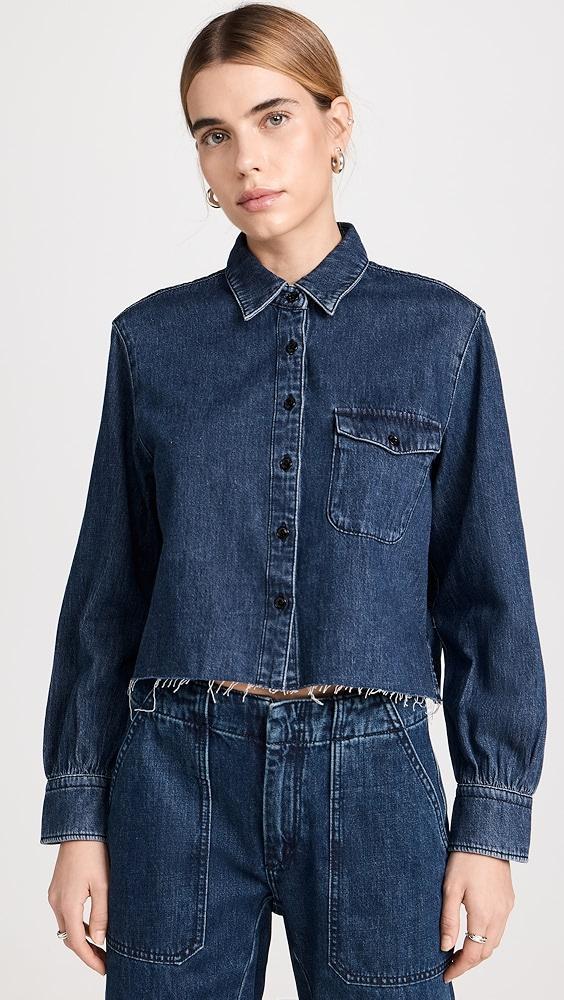 rag & bone Cropped Maxine Shirt | Shopbop Product Image