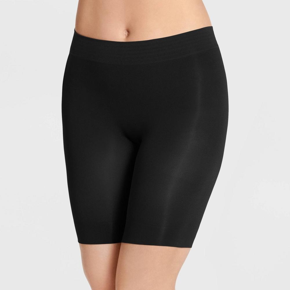 Jockey Generation Womens Cooling Slipshort - Black XXL: Seamless Thigh Slimmer, Nylon Spandex Blend, Machine Washable Product Image