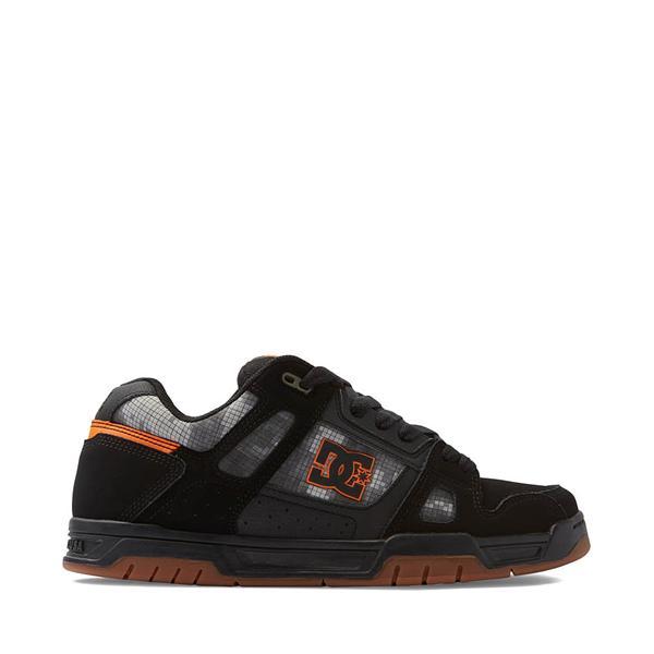 Mens DC Stag Skate Shoe - Black / Grey Camo / Orange Product Image