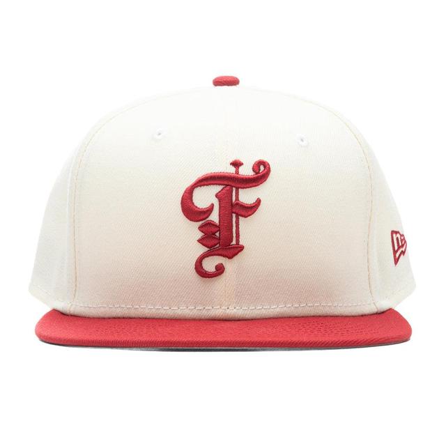 Feature x New Era OE Fitted Cap - Off-White/Pinot Red Male Product Image