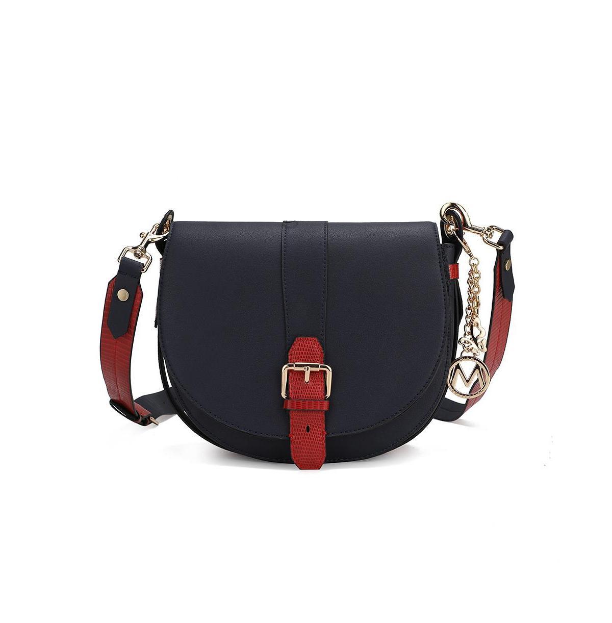 Mkf Collection Ayla Snake-Embossed Color Block Women s Shoulder Bag by Mia K Product Image