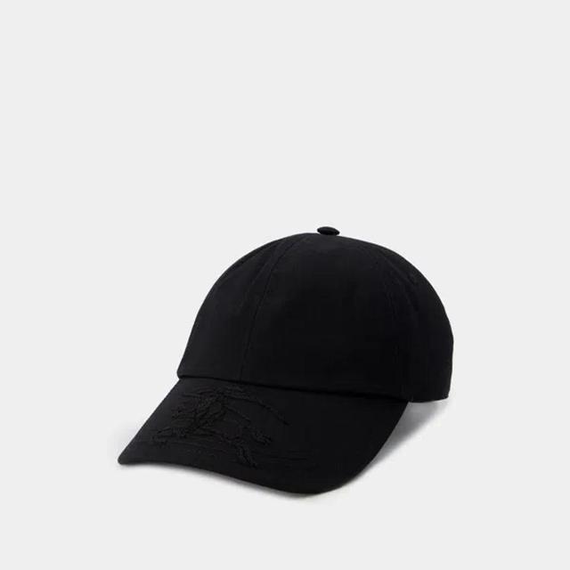 BURBERRY Ekd Applique Cap -  - Synthetic - Black Product Image