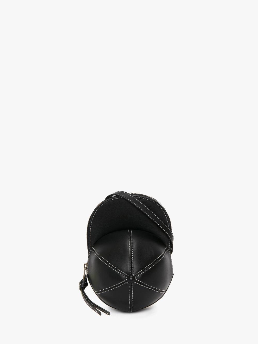 MEDIUM CAP BAG - LEATHER CROSSBODY BAG in black | JW Anderson US  Product Image