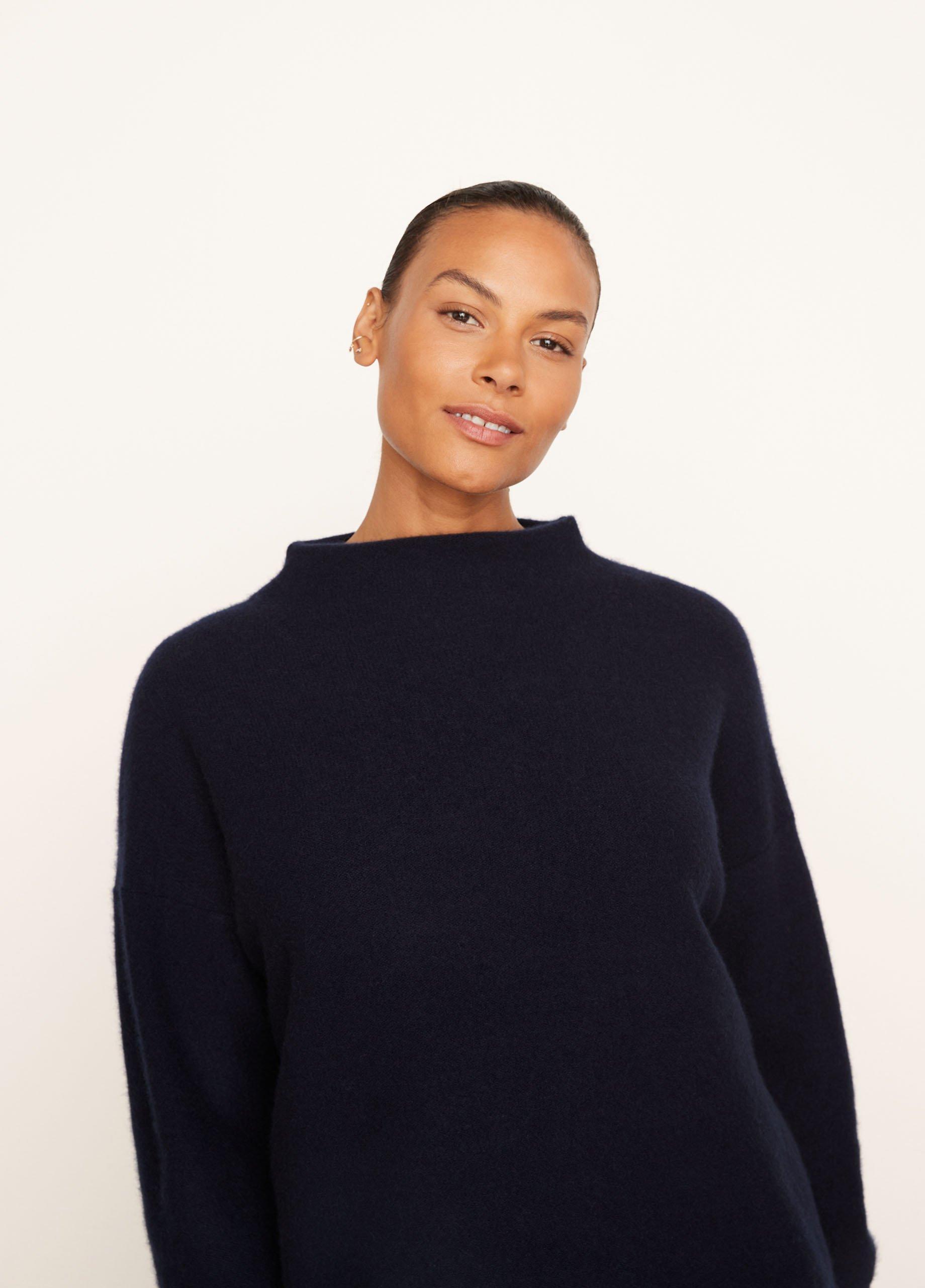 Plush Cashmere Funnel Neck Sweater Product Image