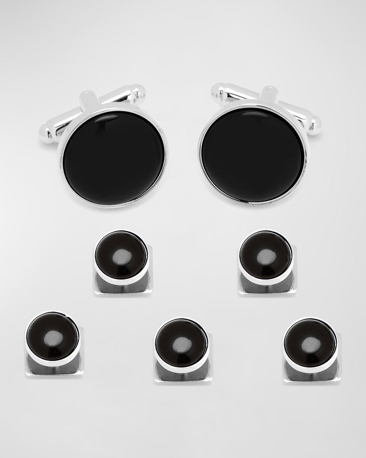 Cufflinks, Inc. Onyx Cuff Links & Studs Set Product Image