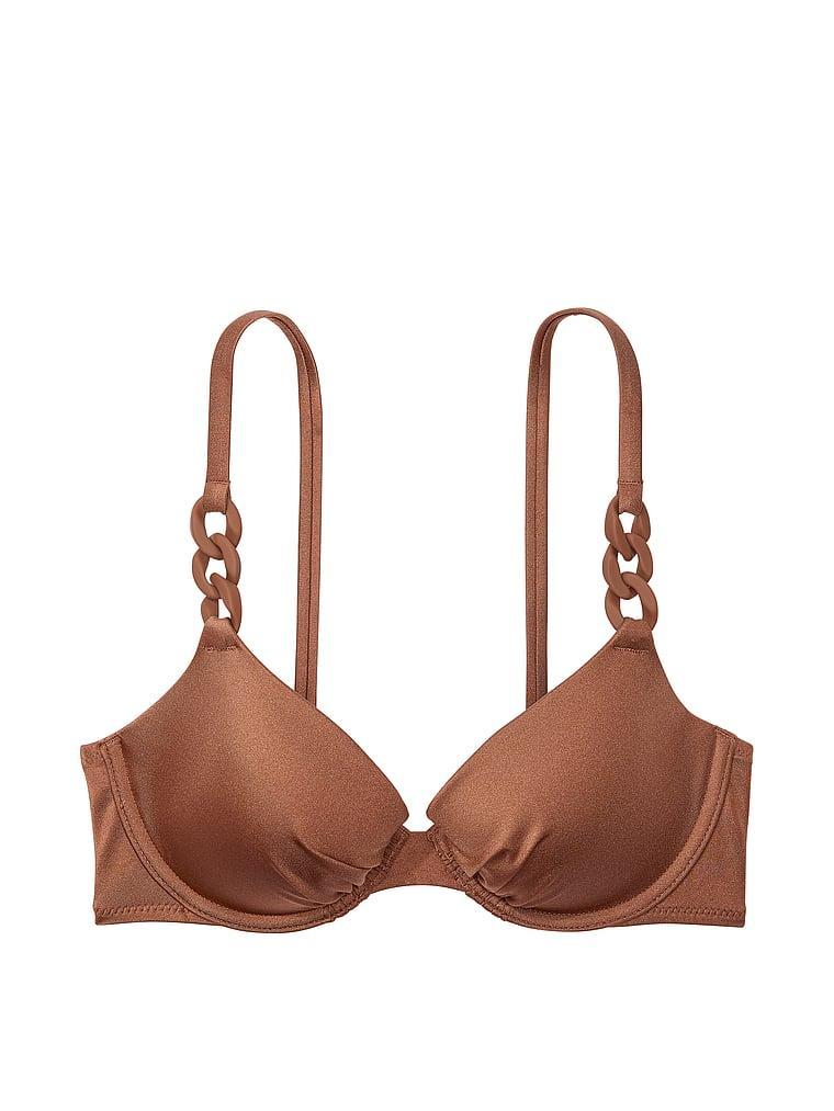 Chain-Link Icon Push-Up Bikini Top Product Image