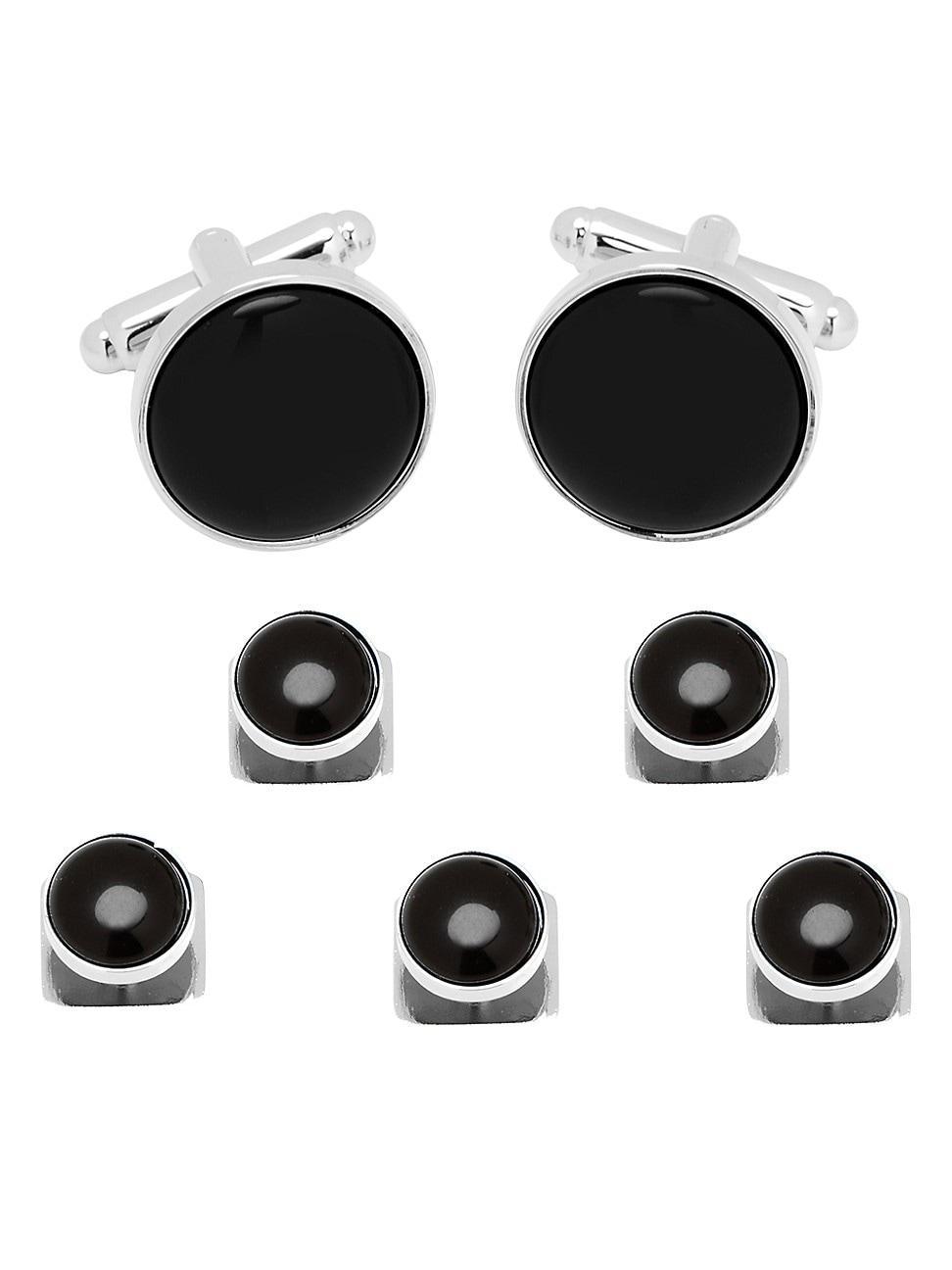 Cufflinks, Inc. Onyx Cuff Links & Studs Set Product Image