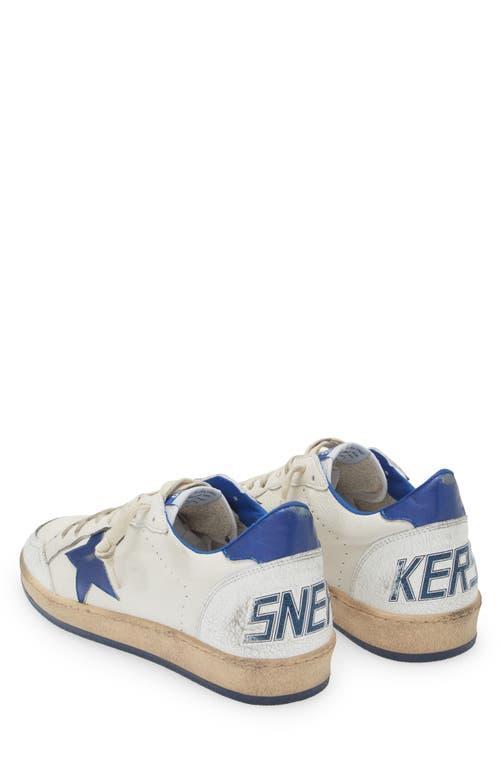 GOLDEN GOOSE Distressed Ball Star Sneakers In White Product Image