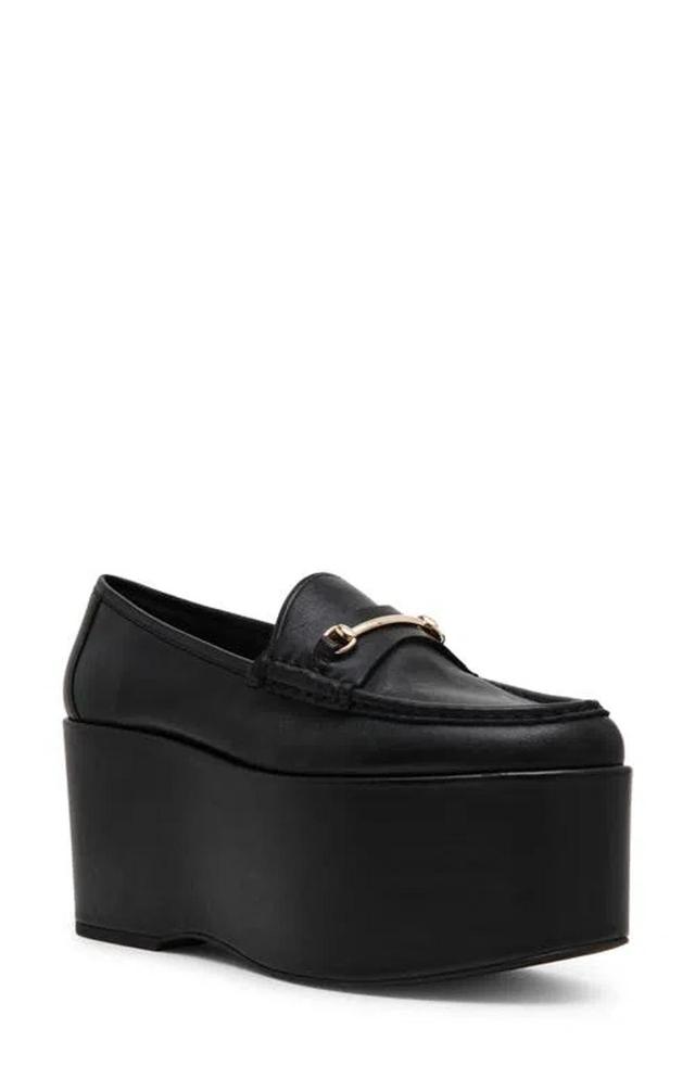 STEVE MADDEN Maureen Platform Loafer In Black Product Image