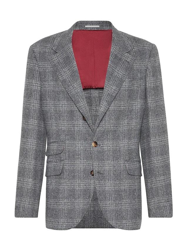 Mens Flecked Silk, Wool and Cashmere Blazer Product Image