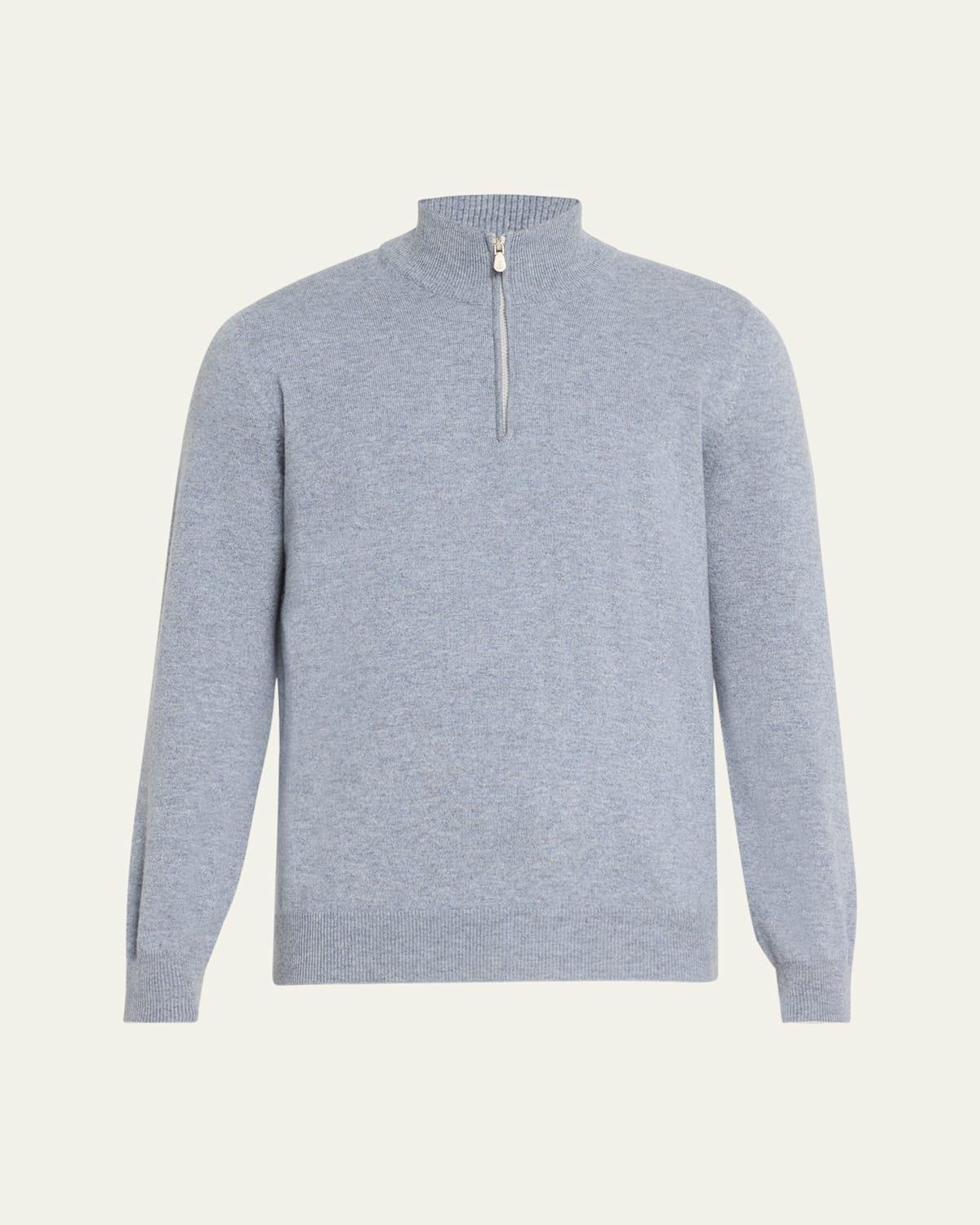 Men's Cashmere Quarter-Zip Sweater Product Image