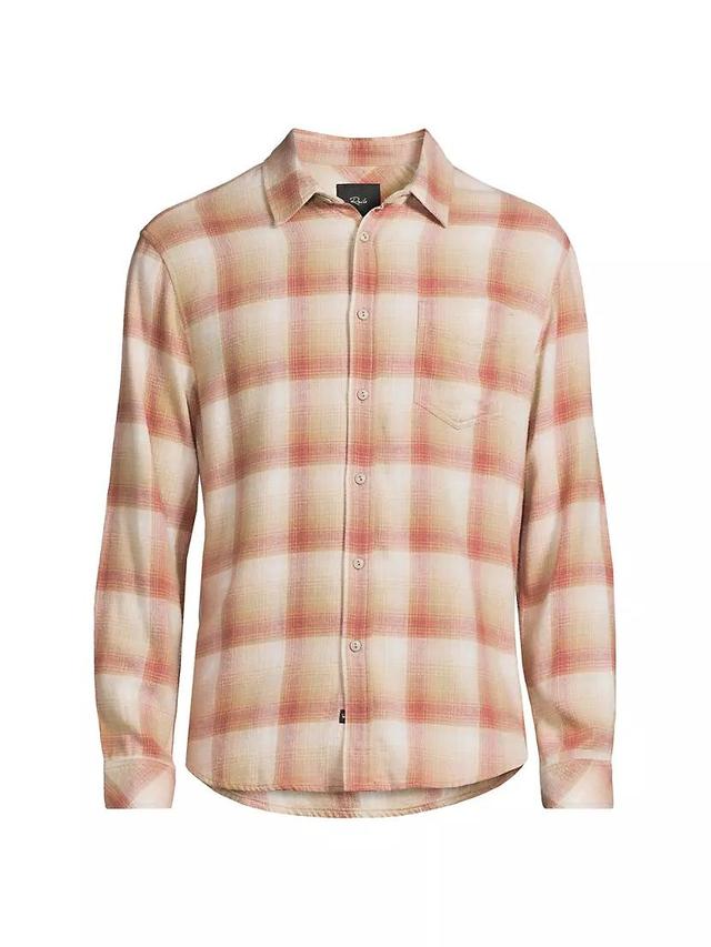 Lennox Check Cotton-Blend Long-Sleeve Shirt Product Image