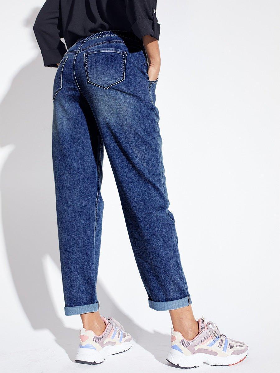 Westport Knit Denim Weekender Pant with Pockets and Drawstring Waist Product Image