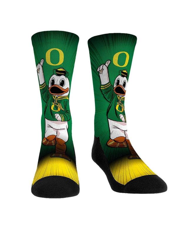 Rock Em Socks Oregon Ducks Mascot Pump Up Crew Socks, Mens Product Image