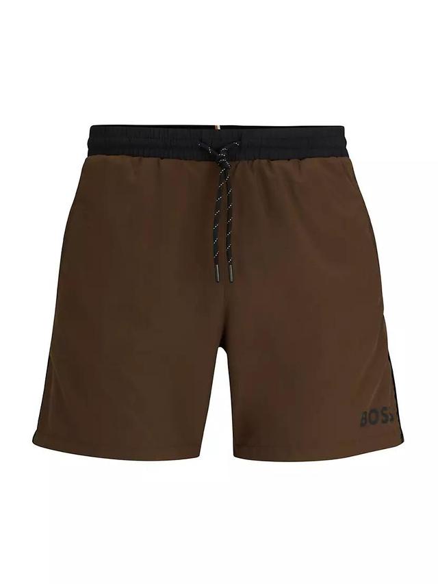 Contrast Logo Swim Shorts Product Image