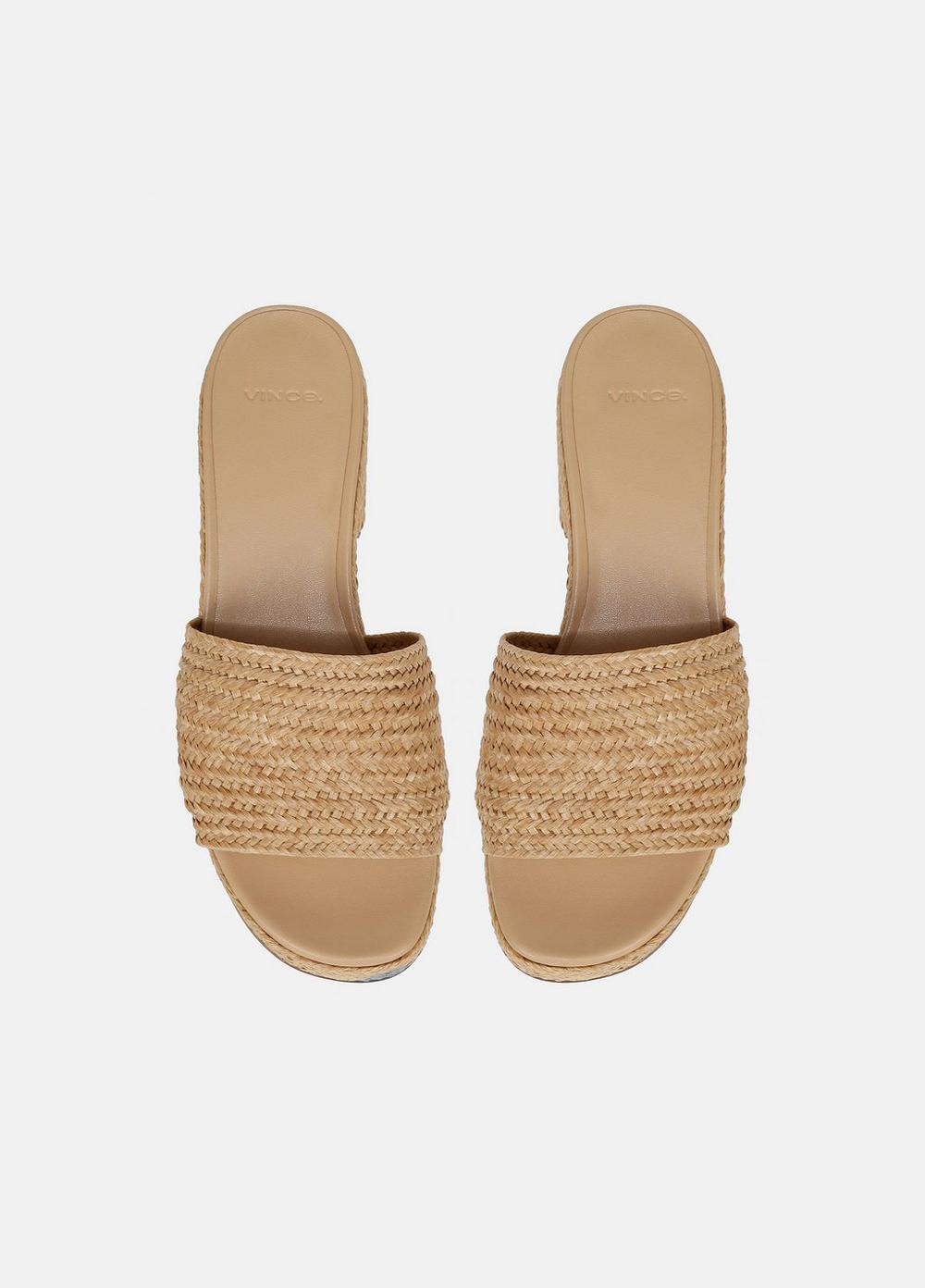 Margo Raffia Heeled Espadrille Slide Product Image