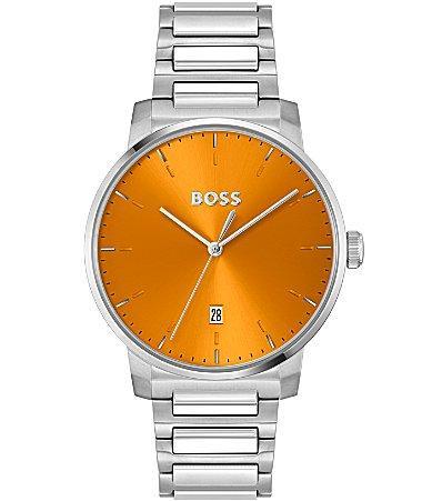 Hugo Boss Mens Dean Quartz Analog Stainless Steel Bracelet Watch Product Image