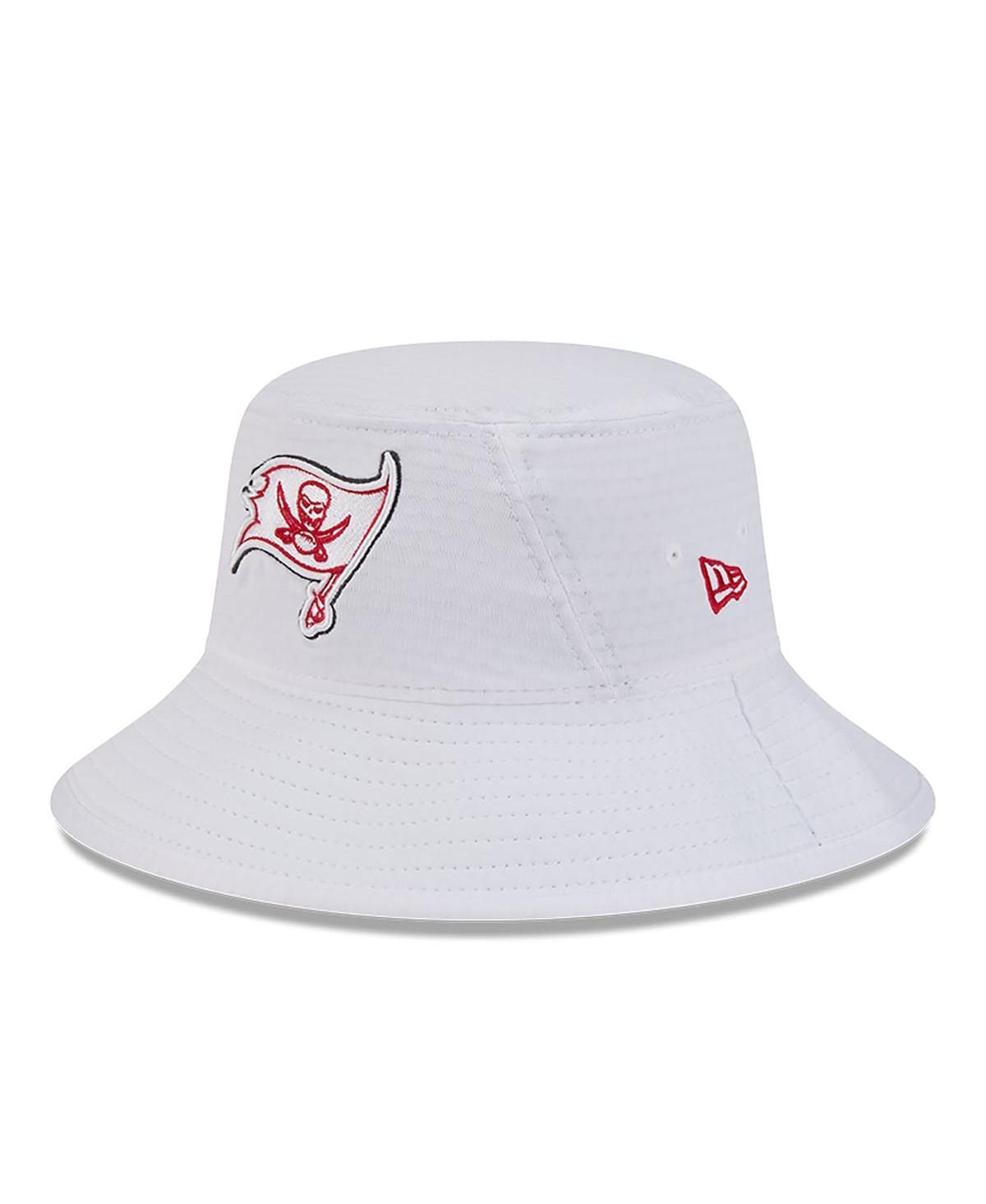 New Era Mens White Tampa Bay Buccaneers 2024 Nfl Training Camp Stretch Bucket Hat Product Image