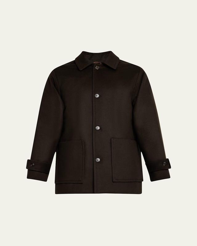 Mens Barthelemy Wool Caban Coat Product Image