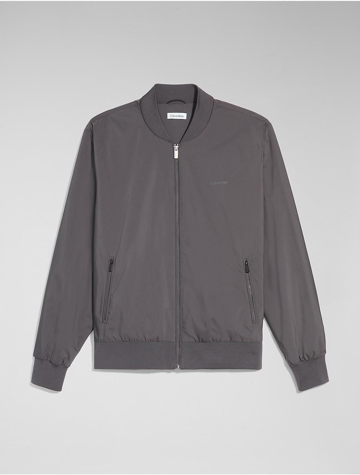 Calvin Klein Mens Matte Bomber Jacket - Black - L Product Image